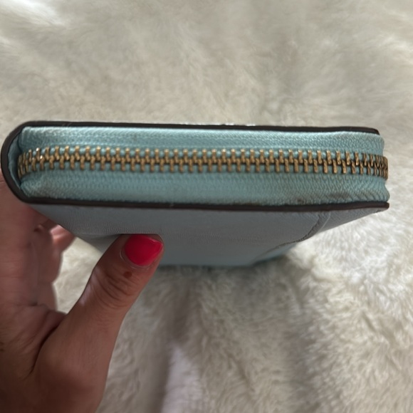 Kate Spade eggshell blue wallet, EUC - Picture 8 of 8